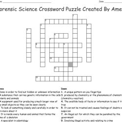 Answers for science crossword puzzles