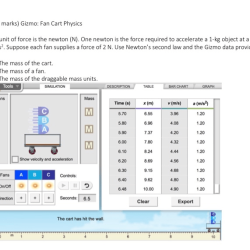 Fan cart physics gizmo quiz answers