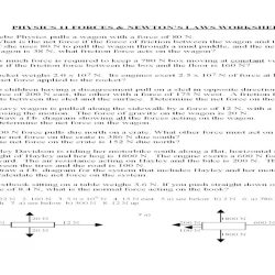 Overview forces and newton's laws worksheet answer key